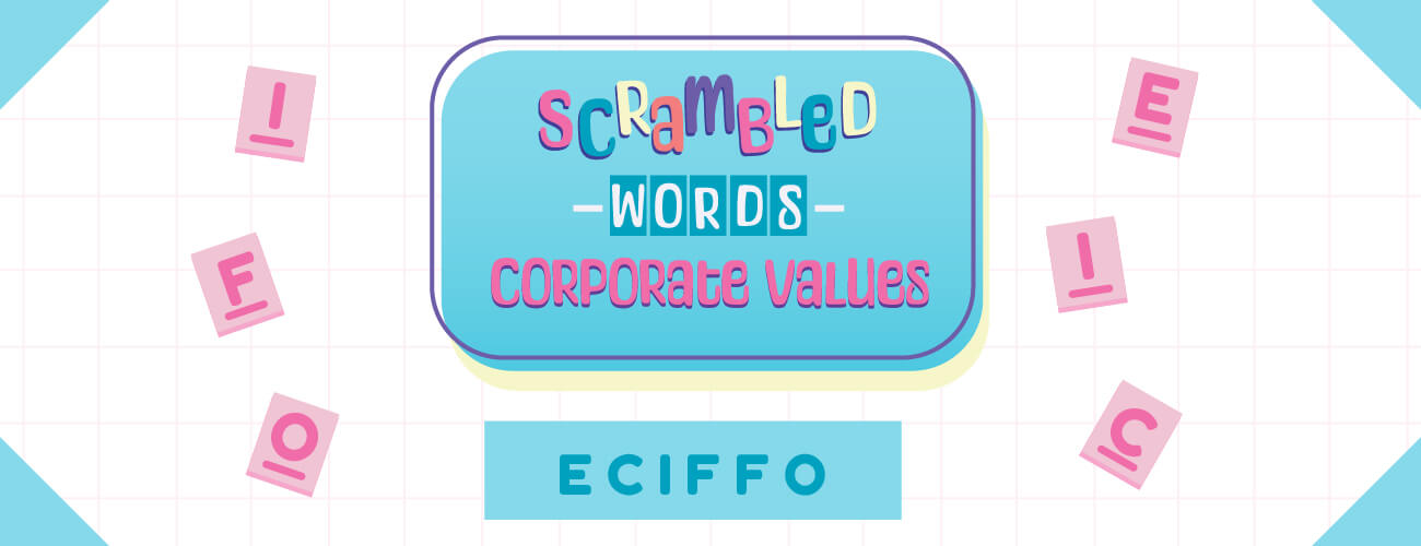Trade Show Games - Scrambled Words Corporate Values